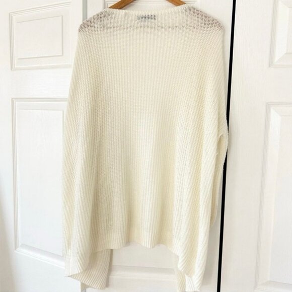 SHEIN White Oversized Open Front Longline Cardigan Sweater Womens Size Small EUC - Picture 8 of 8